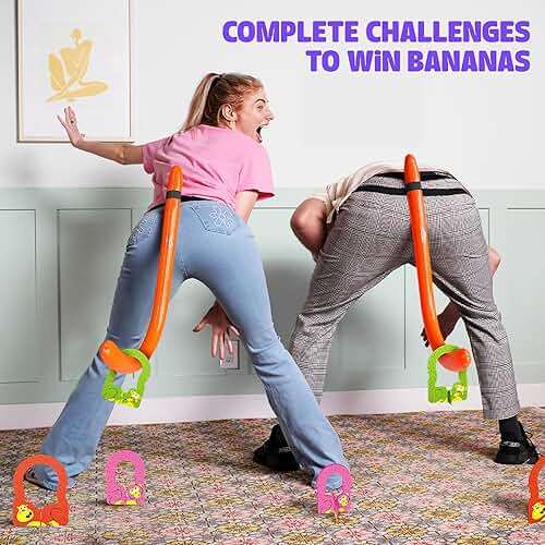 MCMILLER ENTERTAINMENT It’s Bananas – The Hilarious Monkey Tail Party Game for Adults & Families | Funny Indoor & Outdoor Game for Bachelorette Parties, Summer Parties, BBQs, Birthdays & Game Nights - Image 5