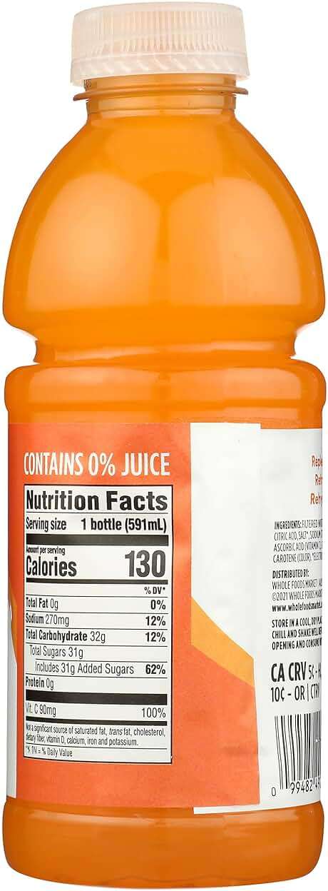 365 by Whole Foods Market, Sports Drink, Orange, 20 Fl Oz - Image 3