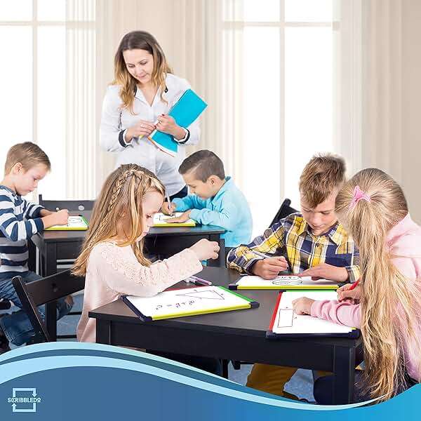 5 Pack Small White Board Dry Erase Board for Kids Portable 9"x12" Drawing Magnetic Mini Whiteboard White Board for Students Teachers School Supplies Lapboard Small Dry Erase Board for Kids & Erasers - Image 5