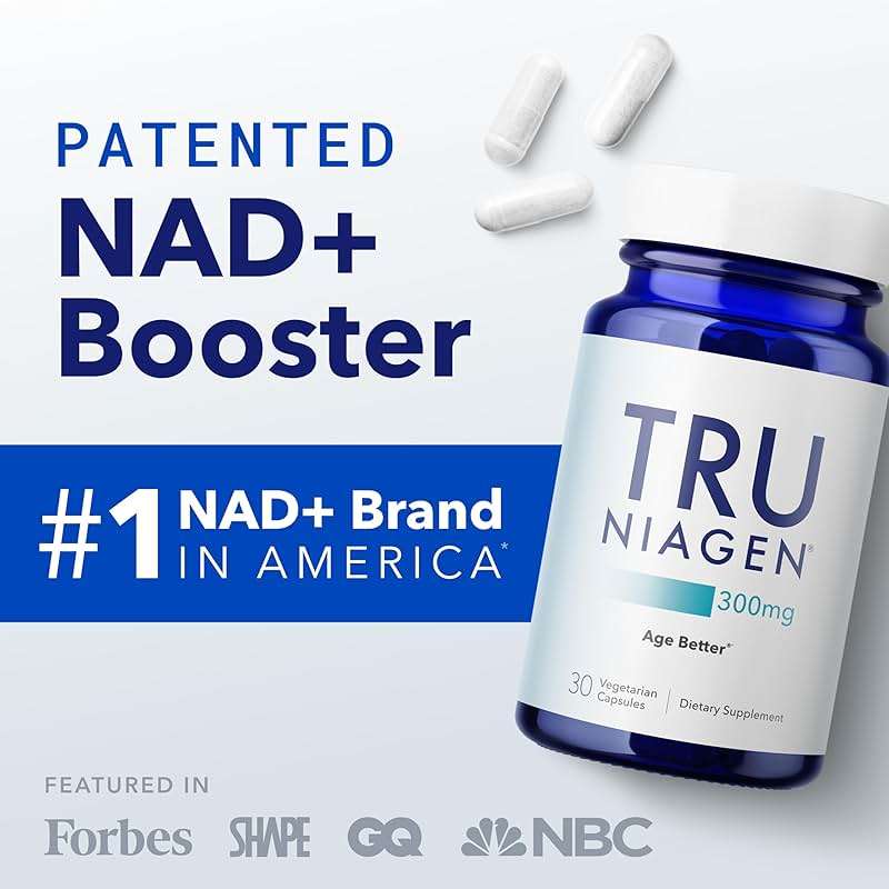 TRU NIAGEN Patented NAD Supplement for Anti Aging and Cell Regeneration, 300mg Niagen, 30 Servings | Supports Cellular Energy, Brain, Muscle | Nicotinamide Riboside (NR) Take 1 Daily | 2 Bottles - Image 2