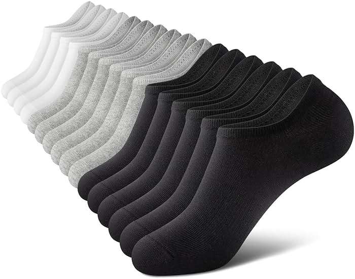 wernies No Show Socks Men, Low Cut Ankle Short Casual Cotton Socks with Non Slip Grips 6-10/11-13 - Image 1