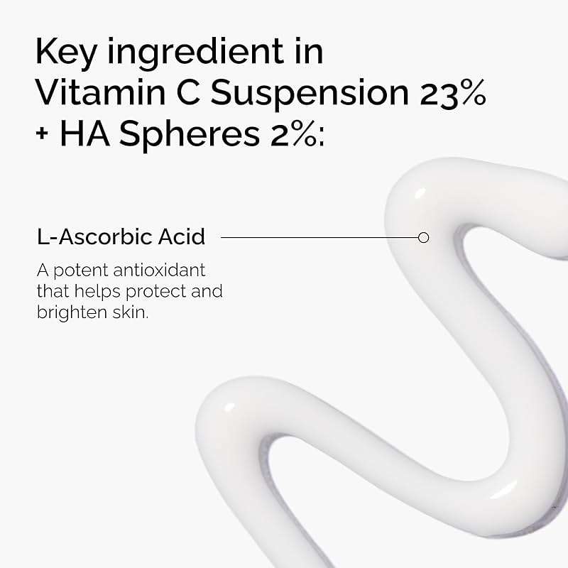 The Ordinary Vitamin C Suspension 23% + Hyaluronic Acid Spheres 2%, Serum with Pure L-Ascorbic Acid - Image 2