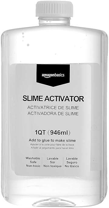 Amazon Basics Slime Activator Solution 1 QT (946ml), Easy to Use, Washable, Clear, Stretchy, Mess-Free - Image 3