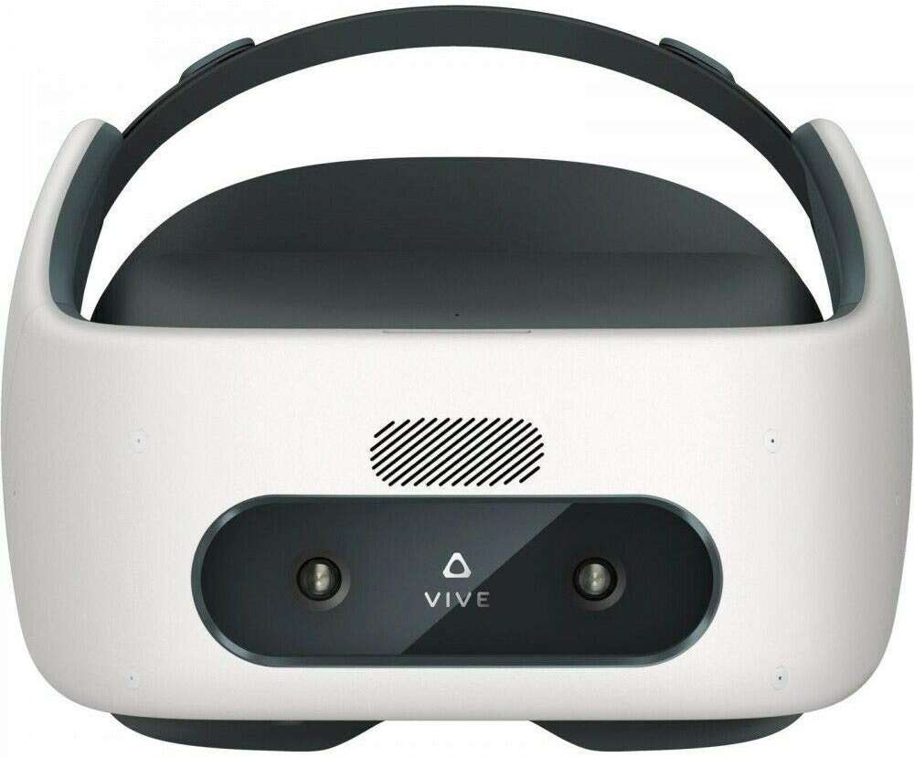 HTC Vive Pro Focus Plus 6DOF VR Headset in Almond White Bundle Including VR Headset, Controllers, face Cushion, QC 3.0 Charger and USB Type-C Cable - Image 7