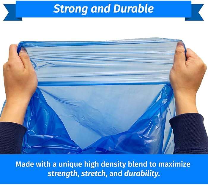 Reli. SuperValue 33 Gallon Recycling Bags (120 Count) Made in the USA - Blue Trash Bags, 30-33 Gallon | Recycling, Garbage | 33Gal with 30Gal - 35Gal Capacity - Image 5