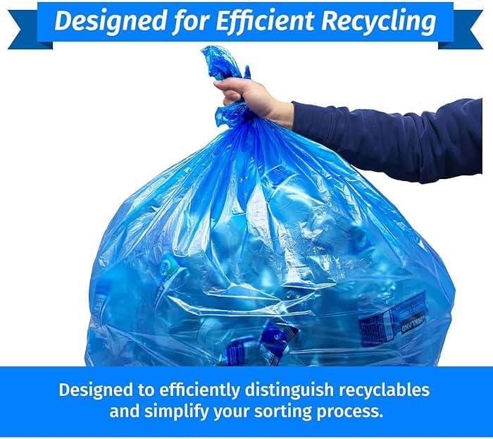 Reli. SuperValue 33 Gallon Recycling Bags (120 Count) Made in the USA - Blue Trash Bags, 30-33 Gallon | Recycling, Garbage | 33Gal with 30Gal - 35Gal Capacity - Image 6