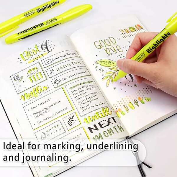 Shuttle Art Yellow Highlighters, 30 Pack Highlighters Bright Colors, Chisel Tip Dry-Quickly Non-Toxic Highlighter markers for Adults Students Highlighting in Home School Office - Image 6