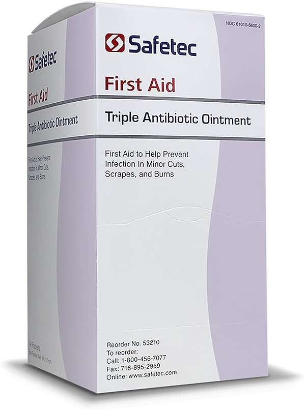Safetec Triple Antibiotic .9 g. Pouch (144 Count Box) - First Aid Ointment for Minor Cuts, Scrapes and Burns (Pack of 4 Boxes) - Image 3