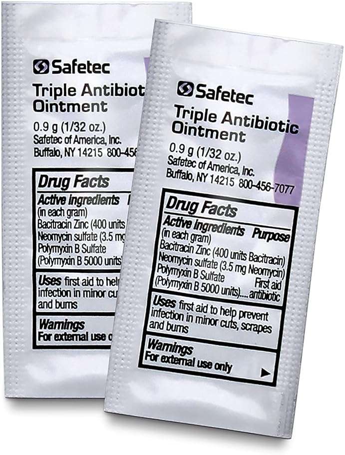 Safetec Triple Antibiotic .9 g. Pouch (144 Count Box) - First Aid Ointment for Minor Cuts, Scrapes and Burns (Pack of 4 Boxes) - Image 5
