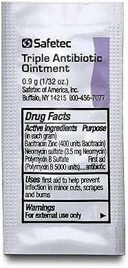 Safetec Triple Antibiotic .9 g. Pouch (144 Count Box) - First Aid Ointment for Minor Cuts, Scrapes and Burns (Pack of 4 Boxes) - Image 6