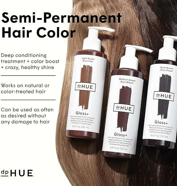 dpHUE Gloss+, Light Brown - Boosts Fading & Faded Hair Color - 8-12 Applications per Bottle - Lasts Up to 8 Washes - Image 5