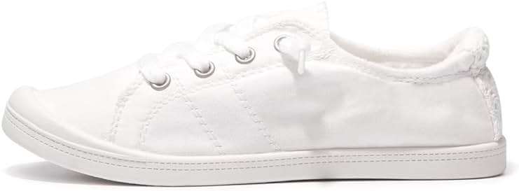 Women's Slip On Canvas Sneaker Low Top Casual Walking Shoes Classic Comfort Flat Fashion Sneakers - Image 3