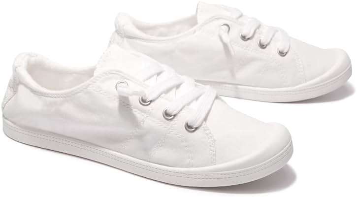 Women's Slip On Canvas Sneaker Low Top Casual Walking Shoes Classic Comfort Flat Fashion Sneakers - Image 6