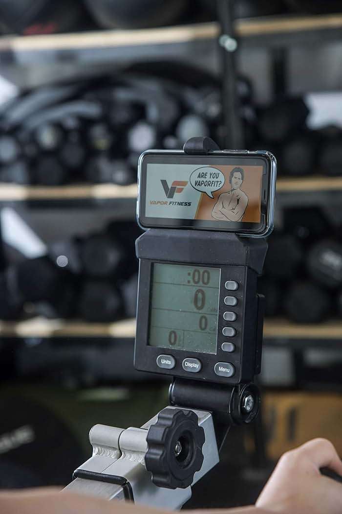 Vapor Fitness Phone Holder Made for PM5 Monitors of Concept 2 Rower, SkiErg and BikeErg - Silicone Smartphone Cradle Compatible with Concept 2 Rowing Machine. Ideal Rower Accessories - Image 9