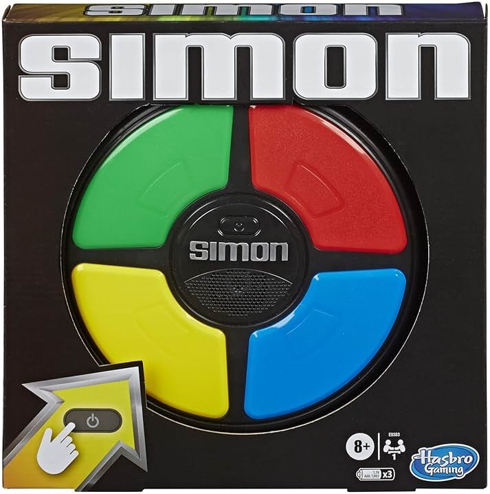 Hasbro Gaming Simon Handheld Electronic Memory Game With Lights and Sounds for Kids Ages 8 and Up - Product Image