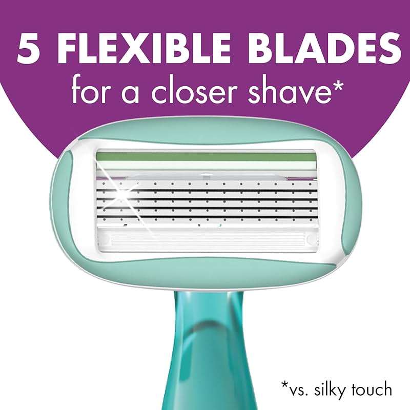 BIC Soleil 5 Sensitive Women's Disposable Razors With 360 Degree Moisture Strips For Enhanced Glide, Shaving Razors With 5 Blades, 2 Count - Image 6