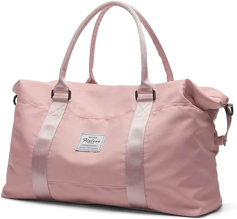 Travel Duffel Bag, Carry On Overnight Weekender Bags for Women | Travel Bag with Wet Pocket & Trolley Sleeve, For Spirit Airlines 18x14x8 Personal Item Bag - Product Image