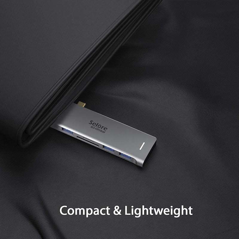 USB C Adapter for MacBook Pro/Air M1 M2 M3 2021 2020 2019 13" 15" 16", 6 in 1 USB-C Hub MacBook Pro Accessories with 3 USB 3.0 Ports,USB C to SD/TF Card Reader and 100W Thunderbolt 3 PD Port - Image 8