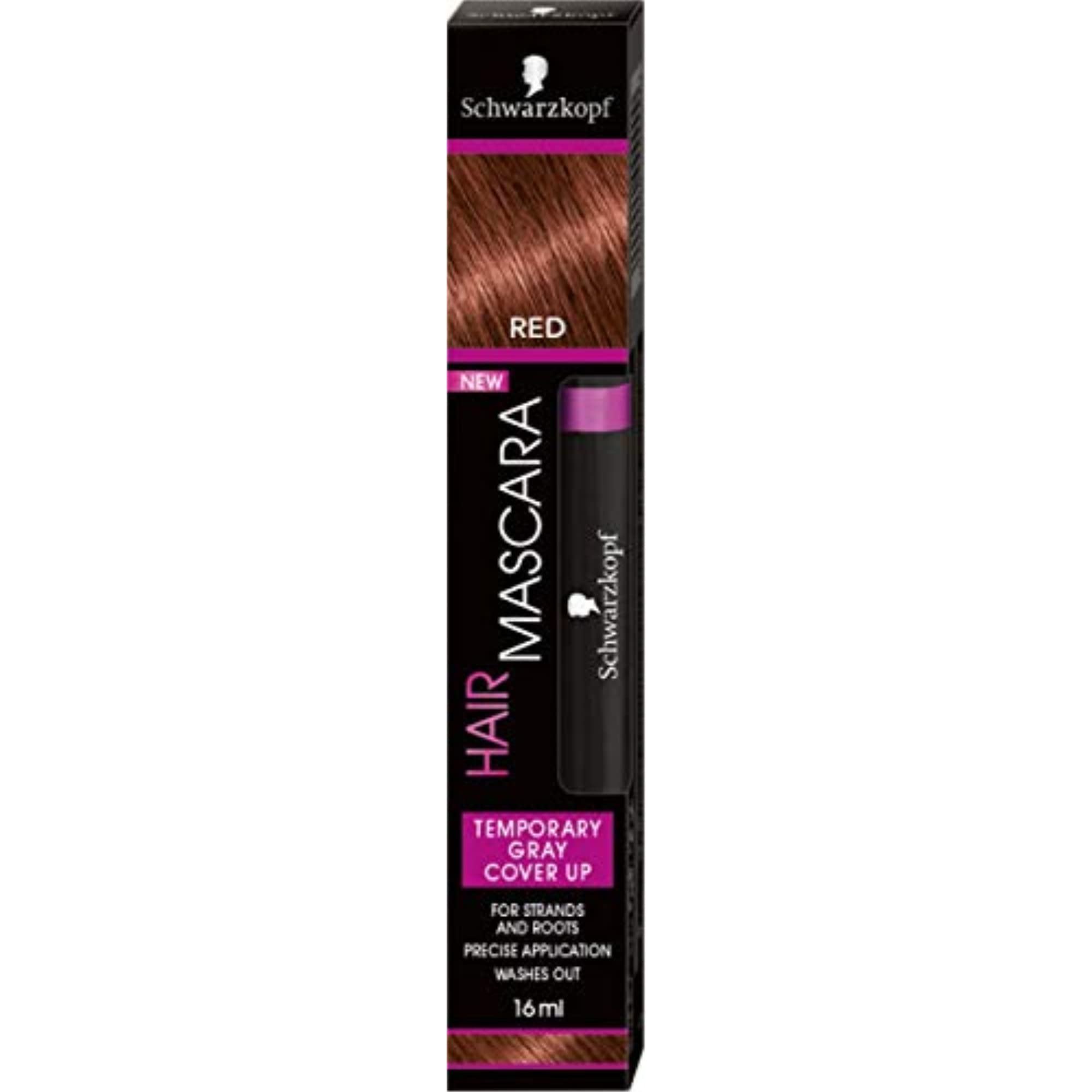 Schwarzkopf Hair Mascara, Red, 1 Tube (16ml) - Product Image