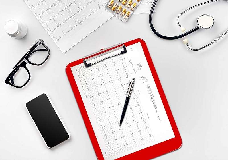 Better Office Products Red Plastic Clipboards, 12 Pack, Durable, 12.5 x 9 Inch, Low Profile Clip, Red, Set of 12 - Image 3