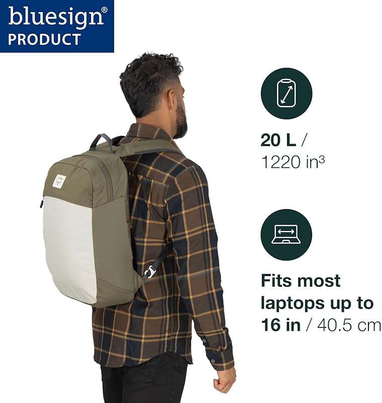Osprey Arcane Large Day Commuter Backpack, Stonewash Black - Image 2