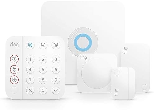 Ring Alarm 5-Piece Kit (newest model), Wireless smart home or business security system, expandable, easy setup, Mobile App Control, 24/7 Professional Monitoring, Alexa Compatible - Product Image