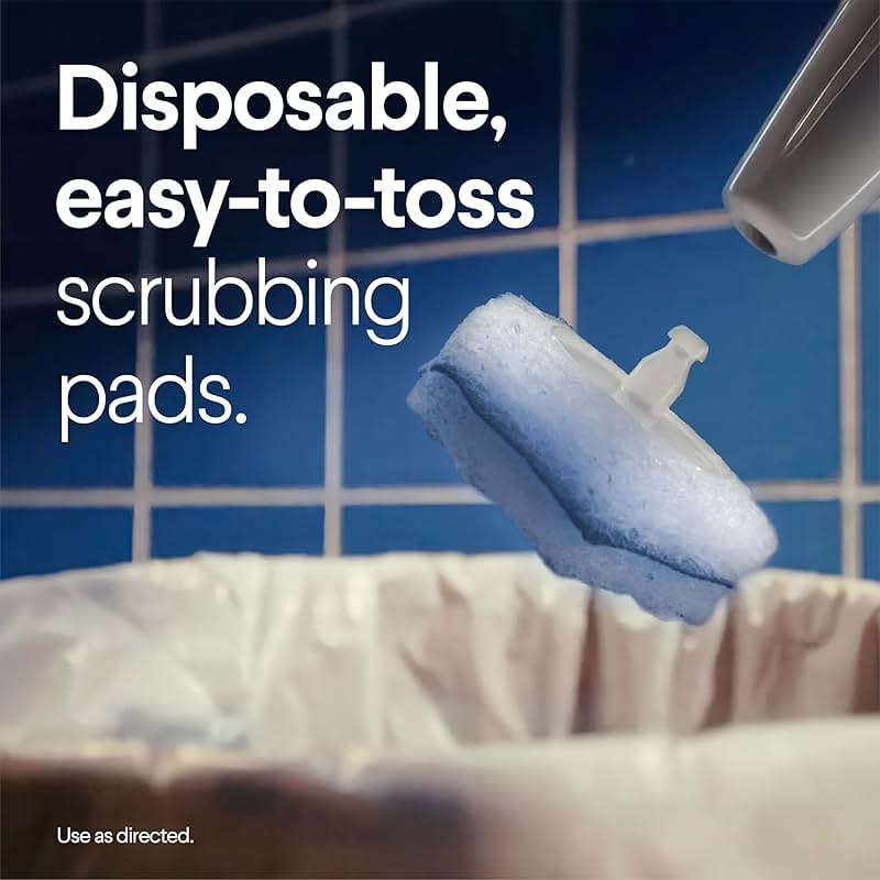 Clorox ToiletWand Disposable Toilet Cleaning System, Spring Cleaning Essential, ToiletWand, Storage Caddy, and 16 Disinfecting ToiletWand Scrubbing Pad Refills - Image 6