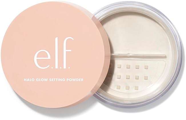 e.l.f. Halo Glow Soft Focus Setting Powder, Silky & Creates Soft Glow Without Shine, Smooths Pores & Lines, Vegan & Cruelty-Free, Light - Image 1
