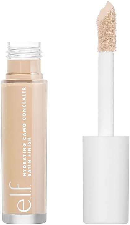 e.l.f. Hydrating Camo Concealer, Covers Blemishes & Under-Eye Circles, Full-Coverage & Delivers A Satin Finish, Vegan & Cruelty-Free, Light Sand - Image 1
