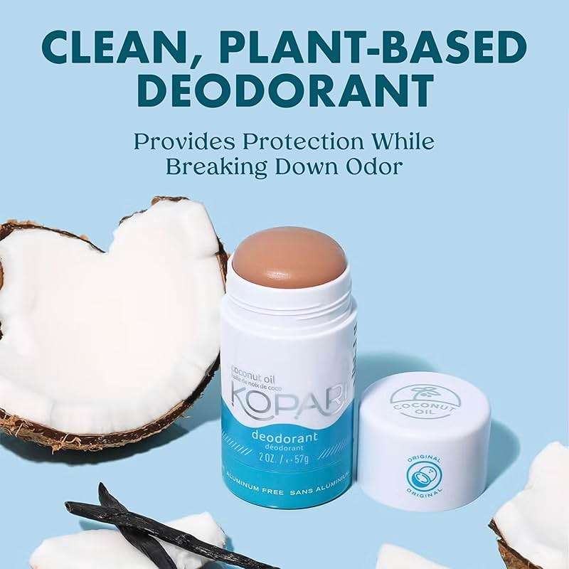 Kopari Aluminum Free Coconut Deodorant, Non Toxic & Clean Plant-Based, No Aluminum, Parabens or Baking Soda, Long Lasting Protection, Original 2 Pack - Image 2