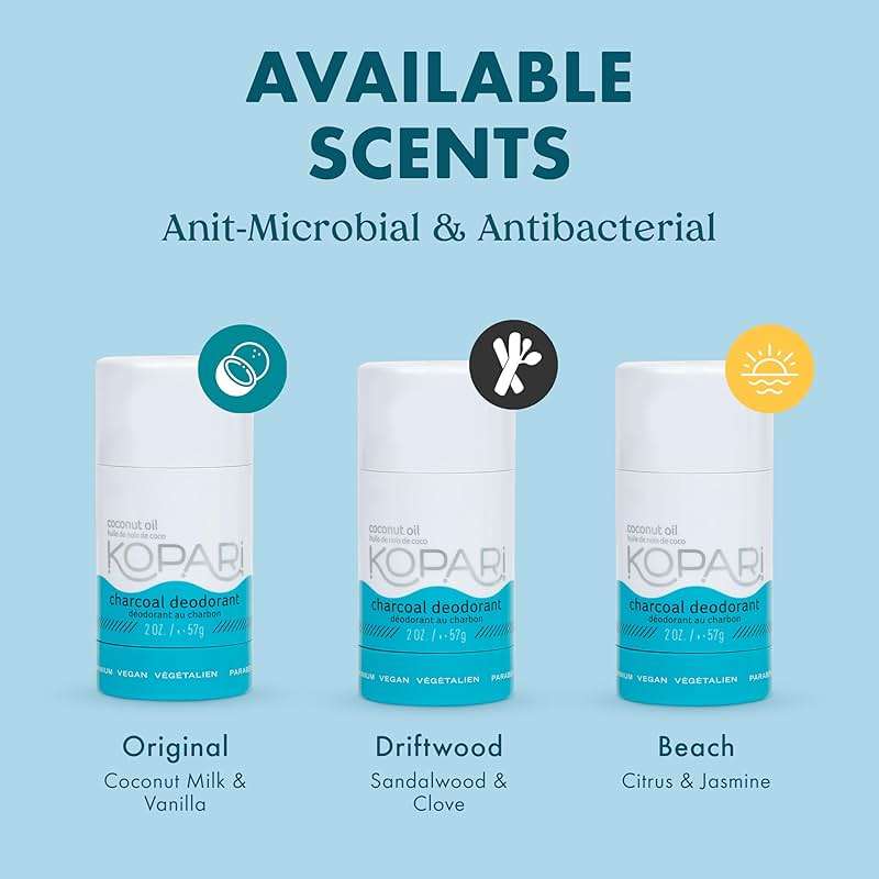 Kopari Aluminum Free Coconut Deodorant, Non Toxic & Clean Plant-Based, No Aluminum, Parabens or Baking Soda, Long Lasting Protection, Original 2 Pack - Image 5
