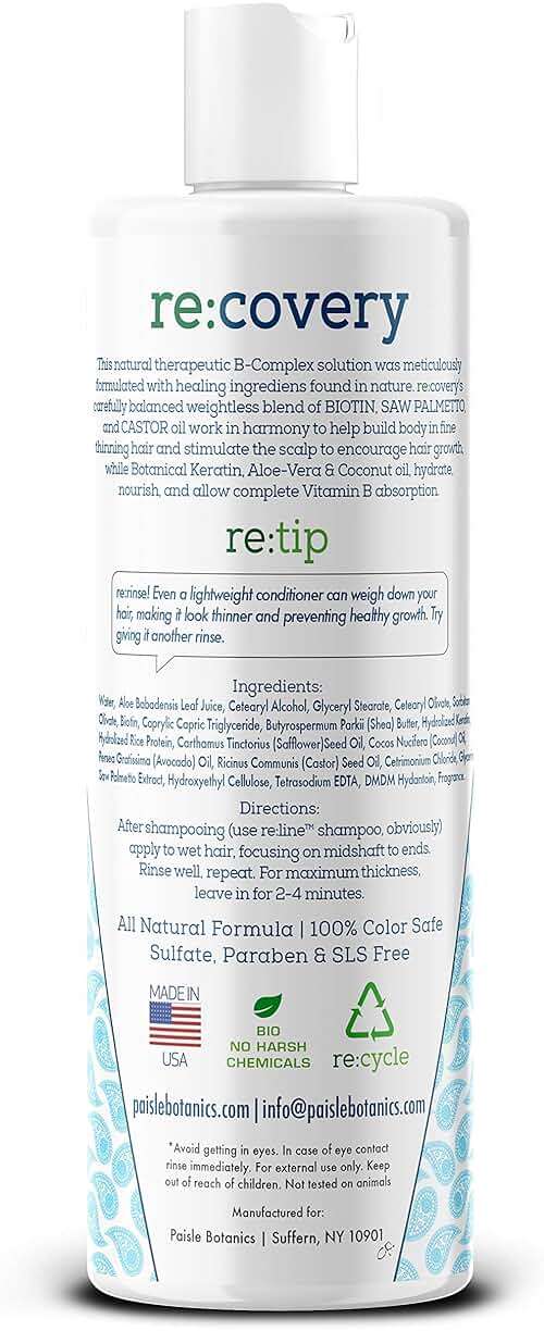 Biotin Shampoo and Conditioner for Thinning Hair Growth Thickening Shampoo for Hair Loss Treatment NATURAL Sulfate Free for Color Treated Hair Regrowth Treatment for Men Women - Image 5