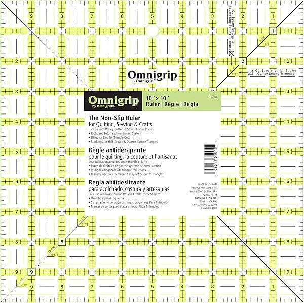 Omnigrid Omnigrip 10in Square Ruler, none - Image 2
