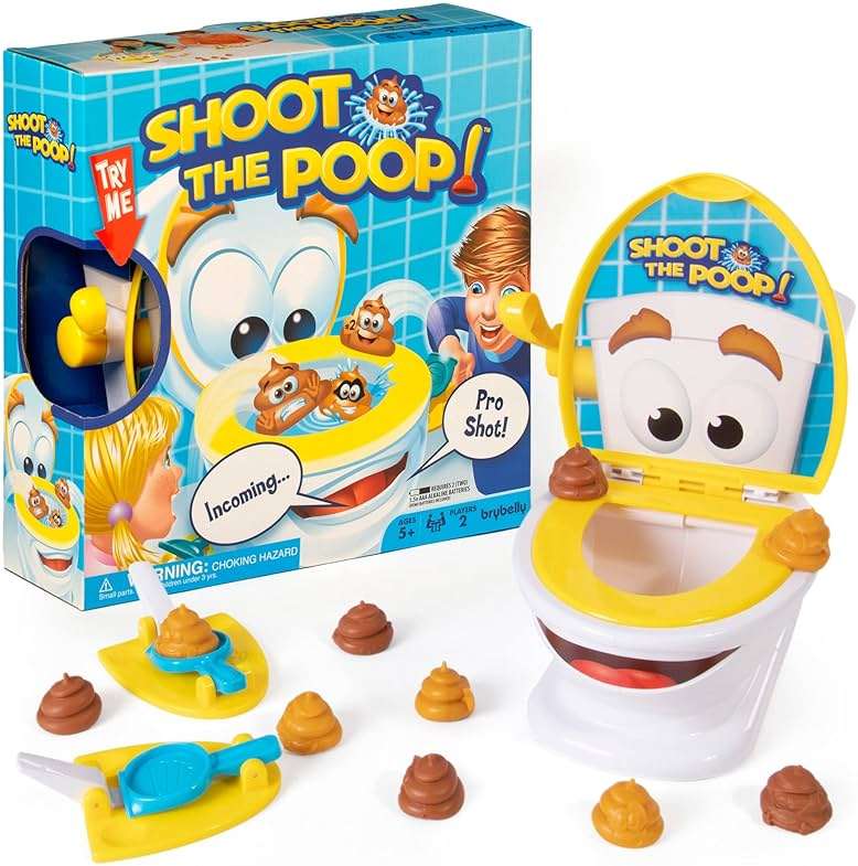 Brybelly Shoot the Poop – The Original Talking Toilet Game for Kids & Families – Funny Fast-Action Poop-Launching Game with Sounds & Silly Humor for Ages 4+ - Image 1