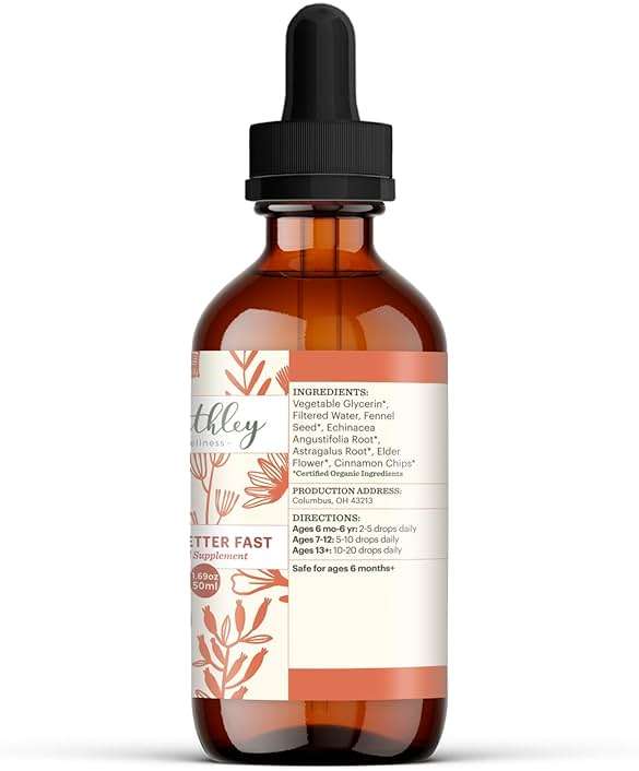 Earthley Wellness Feel Better Fast, All-Natural Relief for Minor Ailments, Organic Herbal Formula, Supports Immune & Digestive Health, Echinacea Root and More, 6 Month Supply (1.69oz Glass, 500 doses) - Image 2