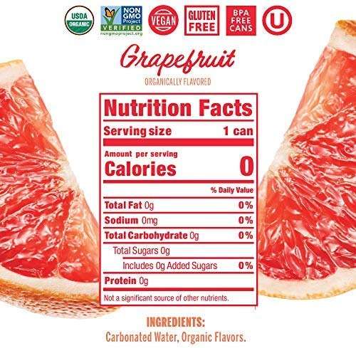 Nixie Sparkling Water, Sparkling Water Grapefruit Organic, 12 Fl Oz, 8 Pack - Image 6