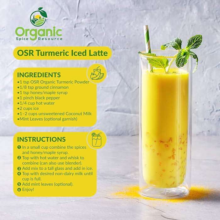 Organic Turmeric Powder w/Curcumin | 35.27 Ounce / 2.2 LBS | USDA Organics and Non-GMO | Lab Tested for Heavy Metal and Purity | 100% Raw and Natural by OSR - Image 9