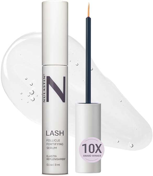 NULASTIN Follicle Fortifying Lash Serum - Clinically Tested Eyelash Enhancing Serum - Nourishes & Repairs to Promote Longer-Looking Lashes - Enriched with Hair-Strengthening Ingredients (0.1 Fl Oz) - Image 1