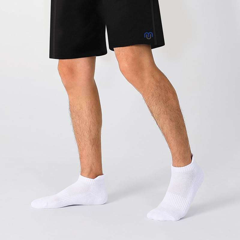 CLOSEMATE 7 Pairs Ankle Athletic Running Socks for Men Women - Comfortable Cotton Cushioned and Anti-Blister - Image 3