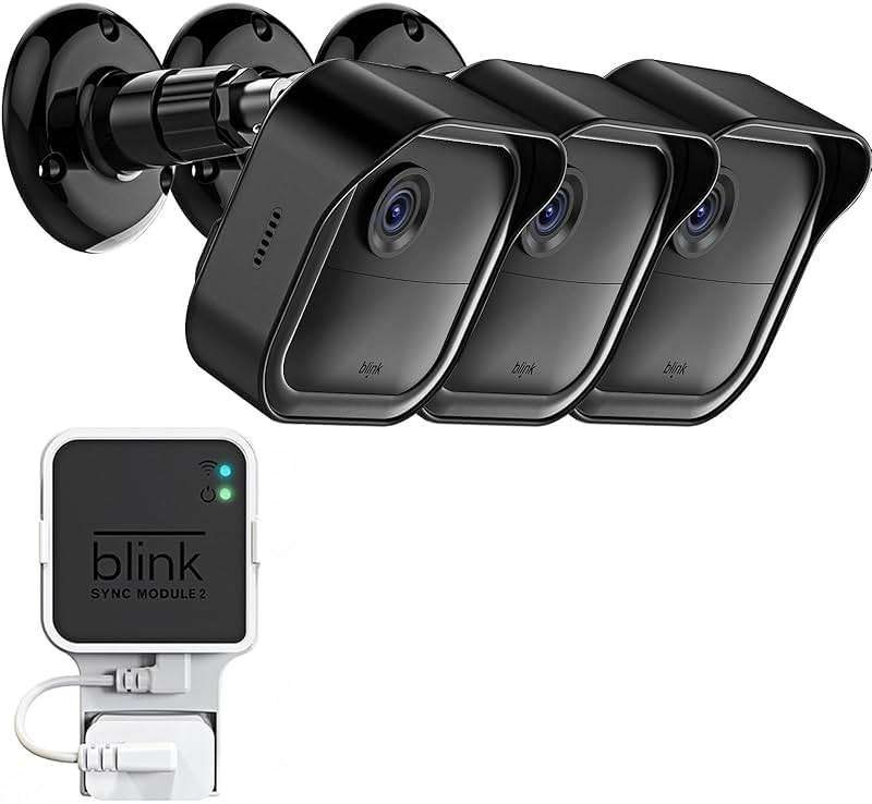 All-New Blink Outdoor Camera Surveillance Mount, 3 Pack Weatherproof Protective Housing and 360 Degree Adjustable Mount for Blink Outdoor 4/Outdoor 2K+/3rd Gen Cam, Black (Camera is Not Included) - Image 1