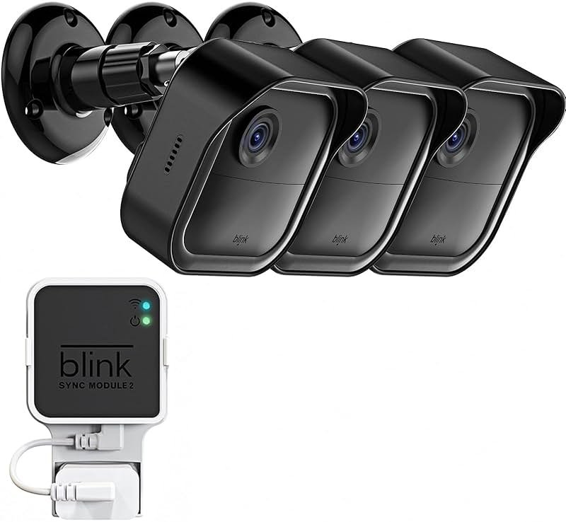 All-New Blink Outdoor Camera Surveillance Mount, 3 Pack Weatherproof Protective Housing and 360 Degree Adjustable Mount for Blink Outdoor 4/Outdoor 2K+/3rd Gen Cam, Black (Camera is Not Included) - Product Image