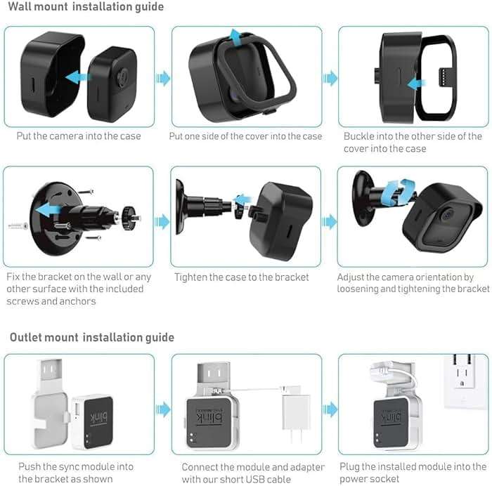 All-New Blink Outdoor Camera Surveillance Mount, 3 Pack Weatherproof Protective Housing and 360 Degree Adjustable Mount for Blink Outdoor 4/Outdoor 2K+/3rd Gen Cam, Black (Camera is Not Included) - Image 6