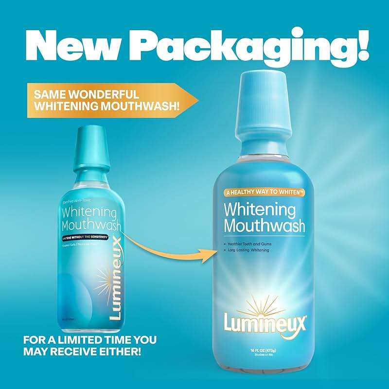 Lumineux Teeth Whitening Kit Peroxide Free Enamel Safe for Whiter Teeth Includes 7 Whitening Treatments, 1 Mouthwash, 1 Toothpaste & 1 Bamboo Toothbrush, Dentist Formulated - Image 6