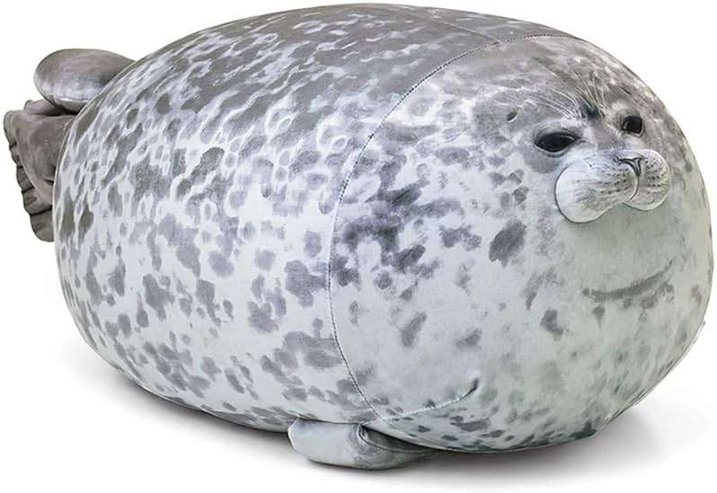 MerryXD Chubby Blob Seal Pillow,Stuffed Cotton Plush Animal Toy Cute Ocean Small(13 in) - Image 1
