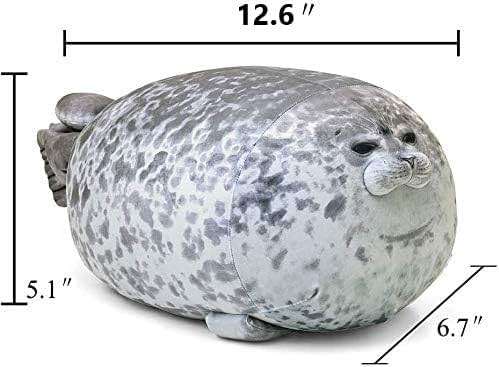 MerryXD Chubby Blob Seal Pillow,Stuffed Cotton Plush Animal Toy Cute Ocean Small(13 in) - Image 2
