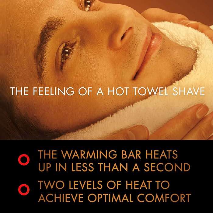 Gillette Heated Razor for Men, Starter Shave Kit by GilletteLabs, 1 Handle, 2 Razor Blade Refills, 1 Charging Dock - Image 3