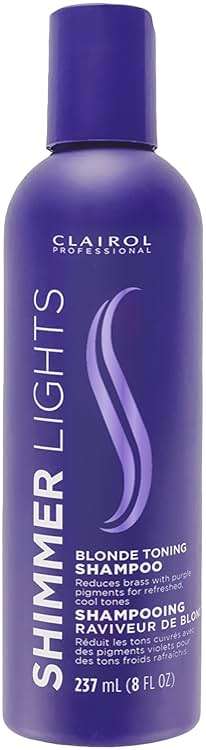 Clairol Professional Shimmer Lights Purple Shampoo| Neutralizes Brass & Yellow Tones | For Blonde, Silver, Gray & Highlighted Hair - Image 1