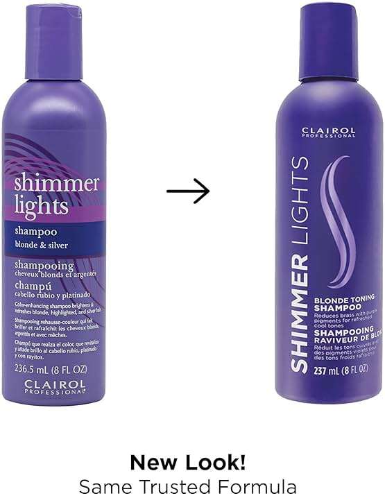 Clairol Professional Shimmer Lights Purple Shampoo| Neutralizes Brass & Yellow Tones | For Blonde, Silver, Gray & Highlighted Hair - Image 3