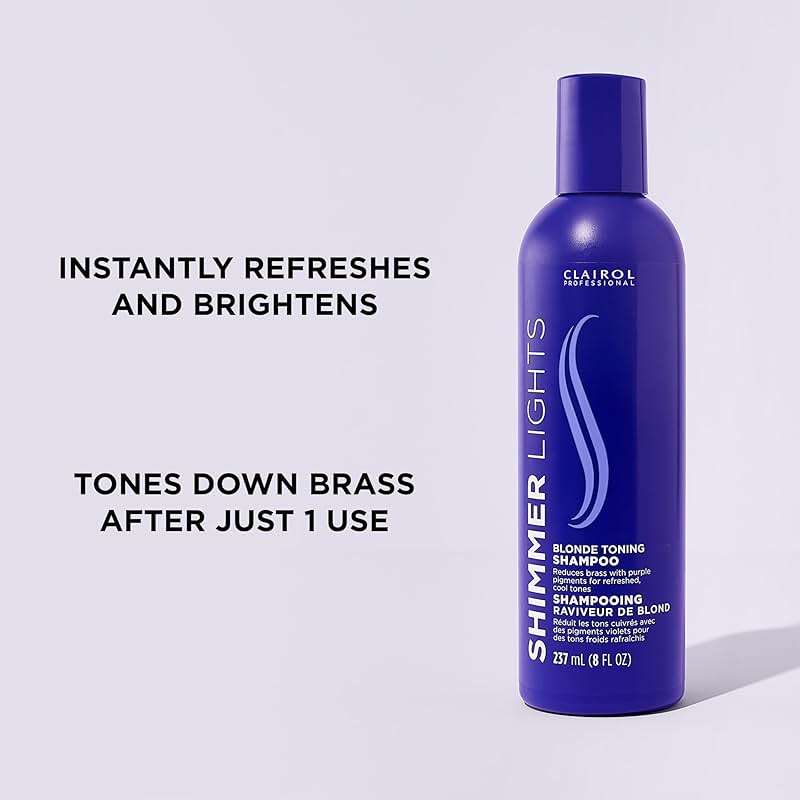 Clairol Professional Shimmer Lights Purple Shampoo| Neutralizes Brass & Yellow Tones | For Blonde, Silver, Gray & Highlighted Hair - Image 4
