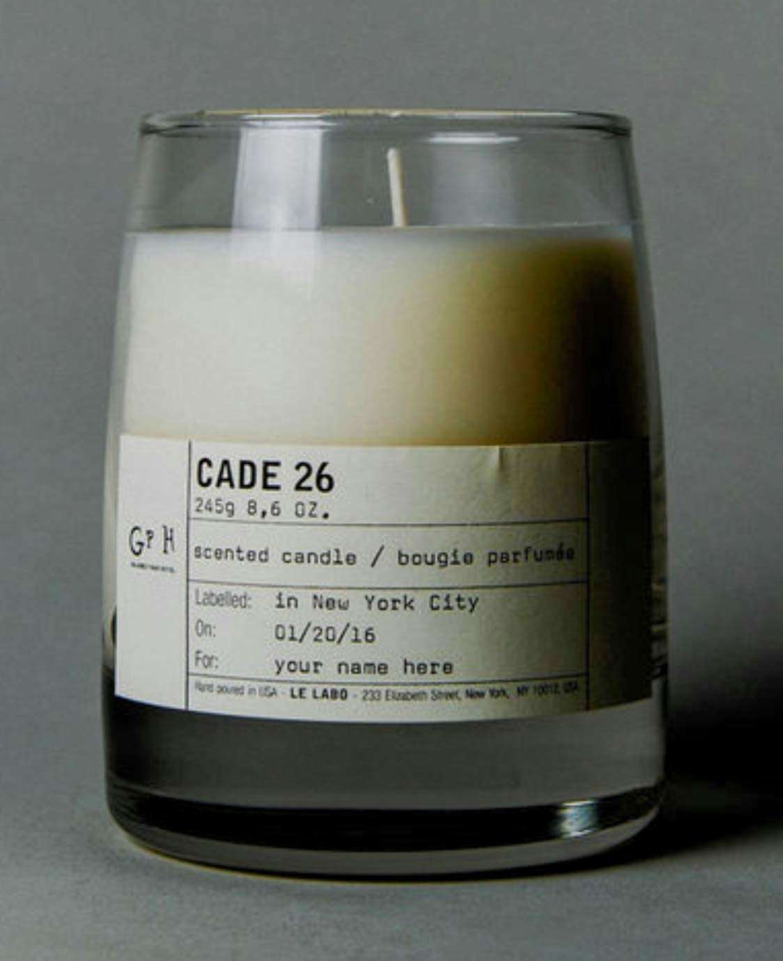 Le Labo CADE 26 classic candle 245g / 8.6 oz - Smell like Santal 26 with smoky edge. - Image 1